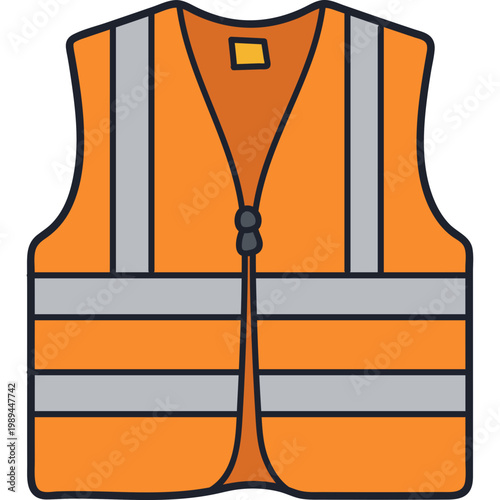 High Visibility Safety Vest Icon