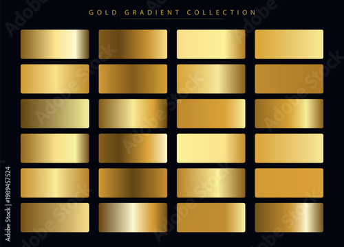 Luxurious Gold Gradient Collection: Shimmering Backgrounds for Elegant Designs. Metallic Textures Showcase Sophistication and Wealth. Ideal for Corporate Branding, Awards, Certificates, Jewelry, Finte