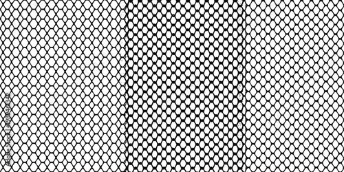 Close up of a black netting texture filling the entire frame