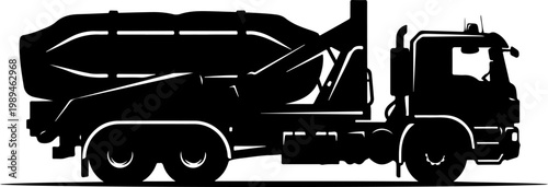 Cement mixer truck, concrete mixer vehicle, construction equipment, industrial truck