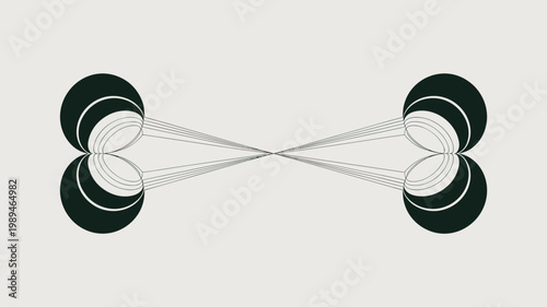 Paired quantum node entanglement system – Ideal for secure communications, cryptography, or experimental physics publications.