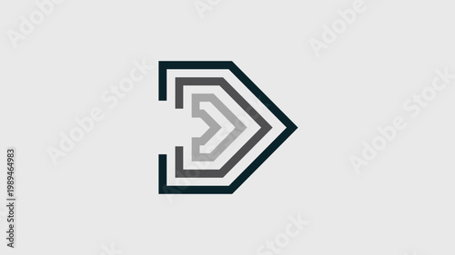 Angular bracket expansion frame – Great for forward-motion tech, data sequence animation, or digital progression branding.