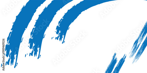 Grainy blue spiral brush stroke with spray texture. Hand drawn distress abstract. vector ilustration art