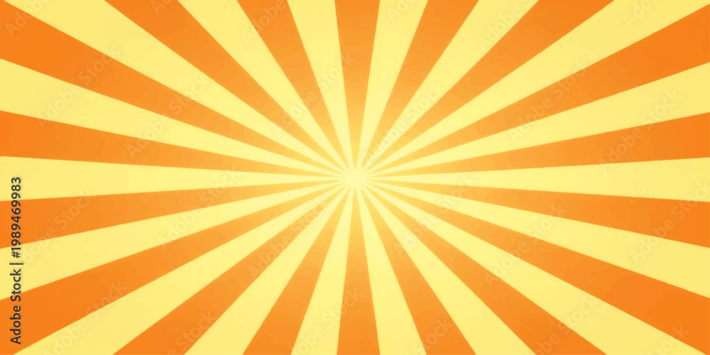 Fototapeta premium Radiant rays burst from a central point, evoking a sense of energy and brightness, a perfect visual to capture attention and convey dynamism.