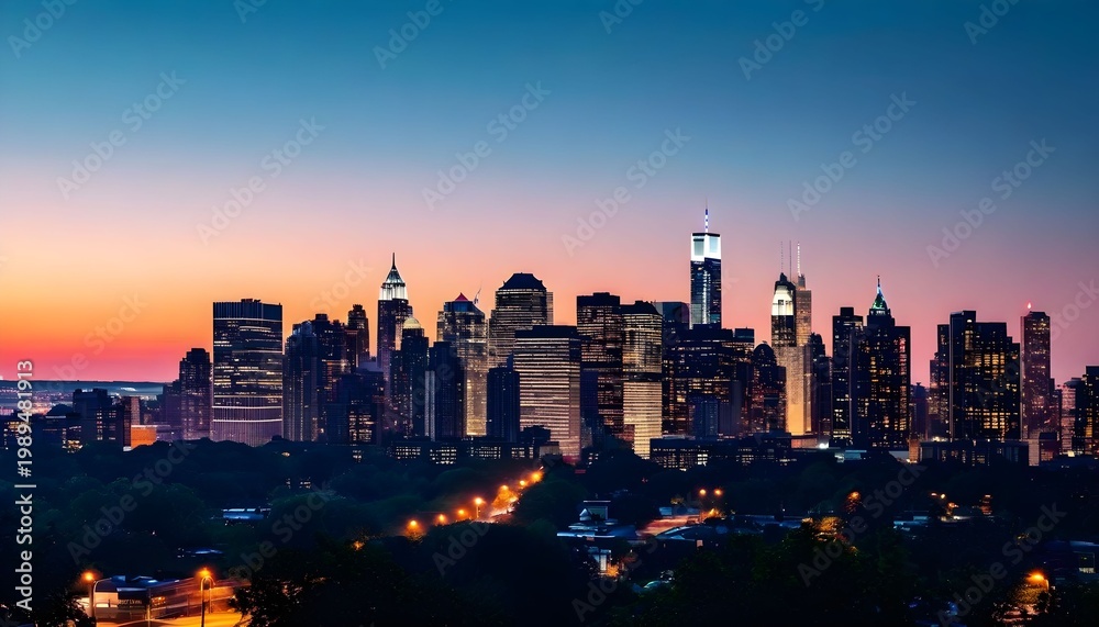 Obraz premium san francisco skyline at sunset