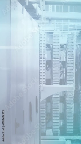 Maritime vessel holding steady while subtle blue overlay growing and rings, radial beams pulsing