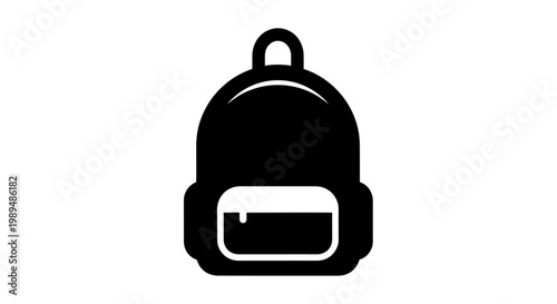 Black Backpack School Travel Bag.
