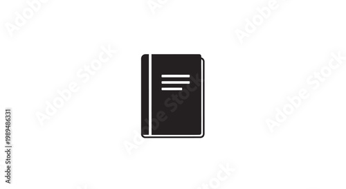 Black Book with White Lines.