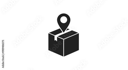 Black Box with Location Pin.