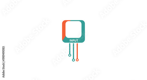 Colorful Electronic Circuit Board Component.