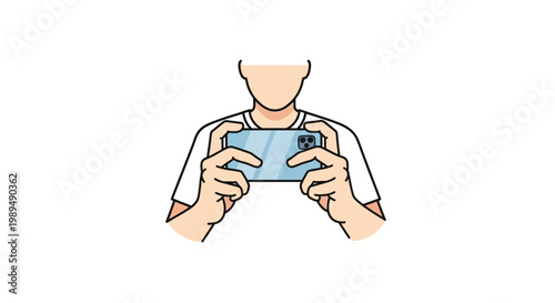 Man holding a video game controller.