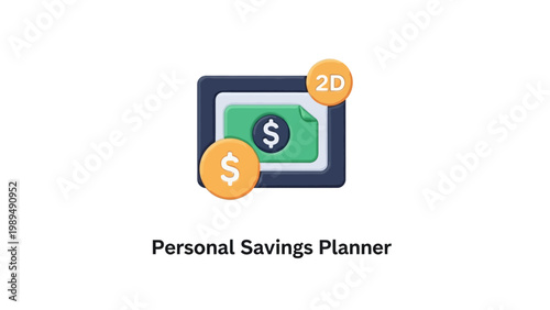 Personal Savings Planner Budget Money.