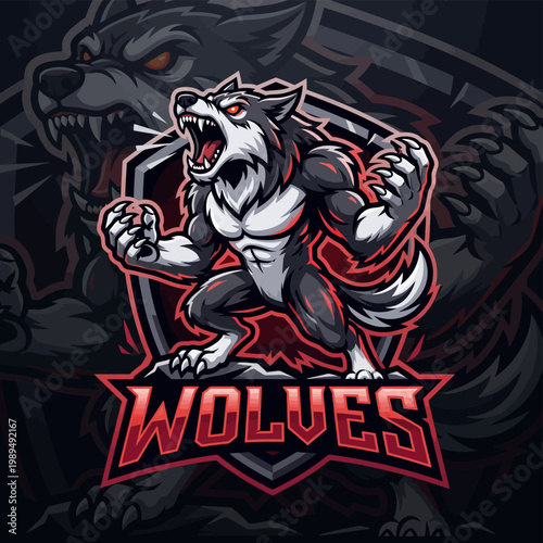 Abstract Dark Geometric Shapes with Subtle Red Accents