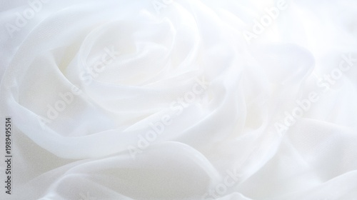 Wallpaper Mural Generative AI, White Sheer Fabric Draped Rose Swirl Soft Texture Background Torontodigital.ca