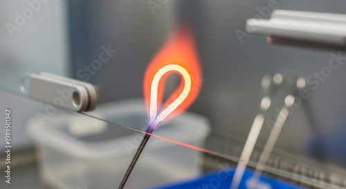 Glowing Hot Wire Loop Ignites in Laboratory