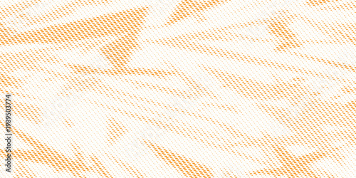 Bright Orange and White Abstract Halftone Background with Dynamic Motion-Blur Texture. Vector Illustration