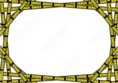 立入禁止標識テープの背景素材