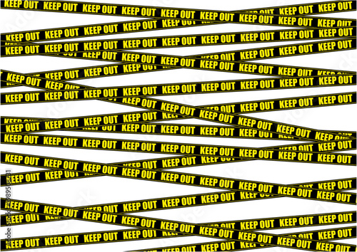 立入禁止標識テープの背景素材