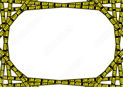 立入禁止標識テープの背景素材