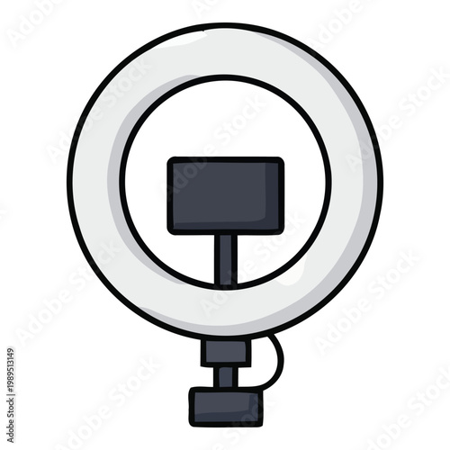 Ring Light Illustration for Photography and Videography