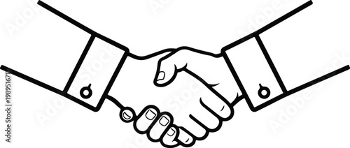 hand shake vector illustration