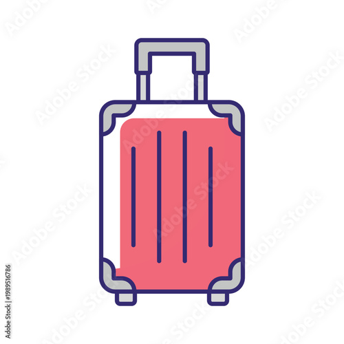 Travel Luggage Vector icon which can easily modify or edit