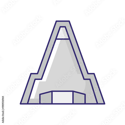 Pyramid  Vector icon which can easily modify or edit