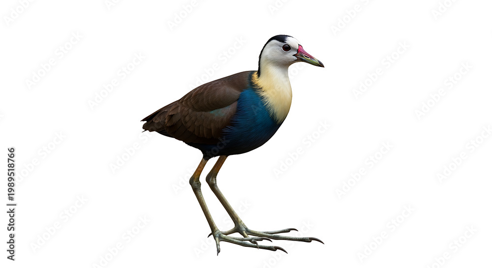 Obraz premium A colorful bird with long legs and a distinctive beak