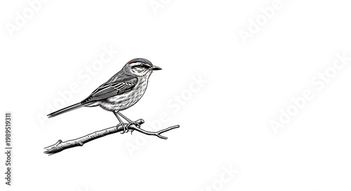 A small bird perched on a branch