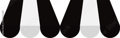 Awning symbol logo.shop awning icon.shop window sunshade icon. Isolated canopy awning striped roof. Transparent background. shop building element symbol. Striped shop canopy.