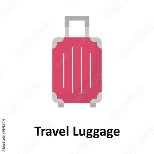 Travel Luggage Vector icon which can easily modify or edit