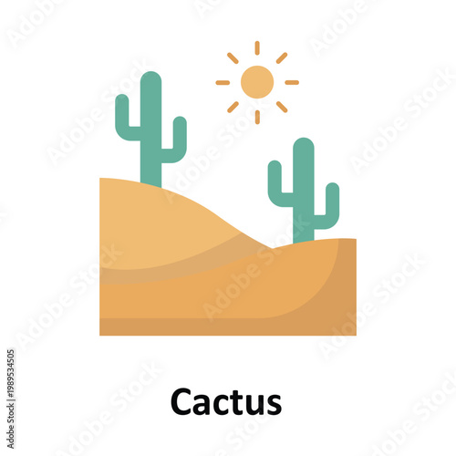 Cactus Vector icon which can easily modify or edit