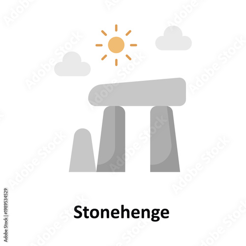 Stonehenge Vector icon which can easily modify or edit