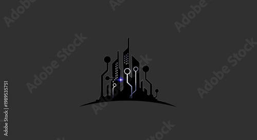 Professional Software Engineer Working on Multiple Monitors in High-Tech Office