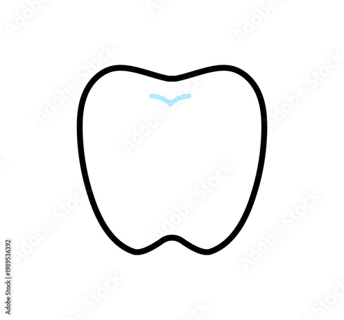 シンプルな歯のイラスト