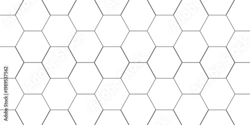 Fishing or soccer net. Repeated hexagon pattern. Black wired mesh texture isolated on white background. Metallic or fabric fence, cage or lattice structure. Vector graphic Illustration.