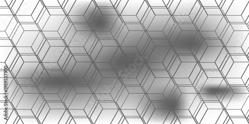 Fishing or soccer net. Repeated hexagon pattern. Black wired mesh texture isolated on white background. Metallic or fabric fence, cage or lattice structure. Vector graphic Illustration.