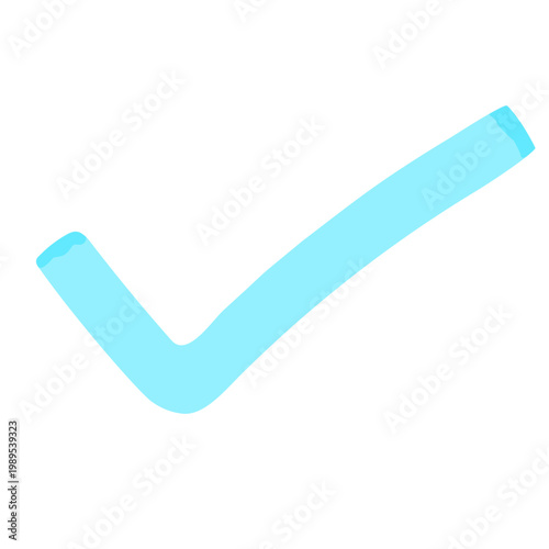 蛍光マーカーペンのチェックマーク素材