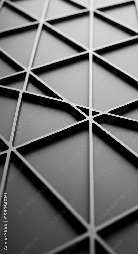 Obraz premium Geometric Patterned Surface with Lines and Shadows.