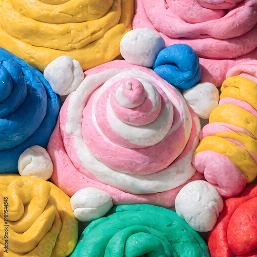 play dough background with snl high angle