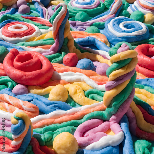 play dough background with snl high angle