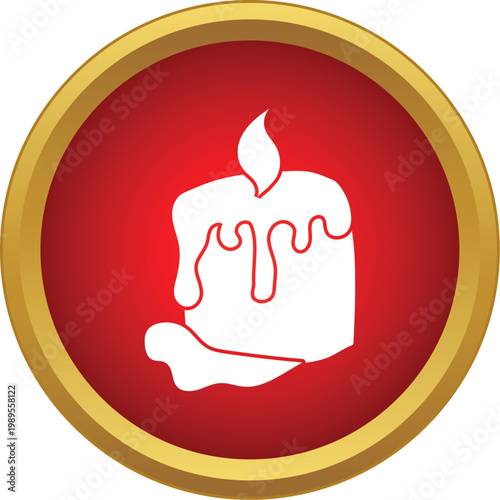 Candle melting wax with a flickering flame, symbolizing spirituality and memory