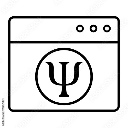 Psychology icon vector. Psychologist Illustration sign. Group therapy symbol or logo.