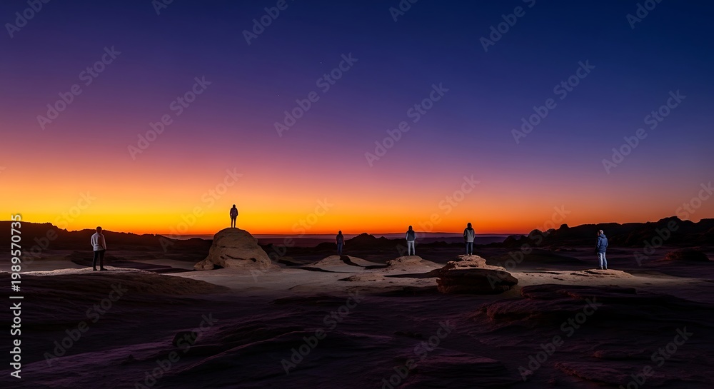 Obraz premium Breathtaking sunset over the ancient Buddhist stupas in Bagan Myanmar.