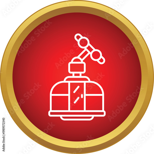 Cable car gondola icon representing mountain transport