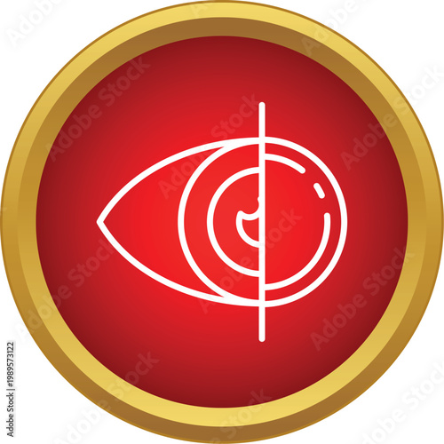 Eye icon representing vision correction and ophthalmology