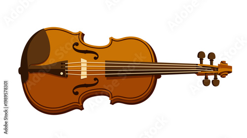 Vector Pinocut A close-up shot of a classic violin.