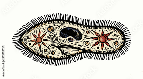 Vector Pinocut An Illustration of a micro-organism.