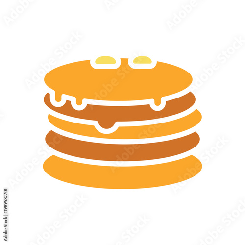 Stack of Pancakes Icon food breakfast