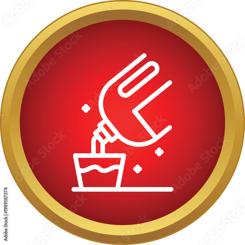 Bottle pouring liquid soap into a cap, representing cleaning and housework